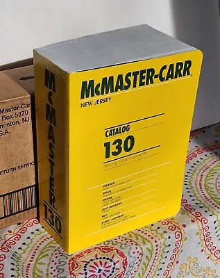 NEW 2024 McMaster-Carr Catalog No. 130 New Jersey Edition Original Ship Box • $95