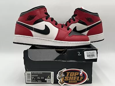 Air Jordan 1 Mid Chicago Black Toe 2020 Size 7 Used Rare Retro Authentic MJ OG • $70