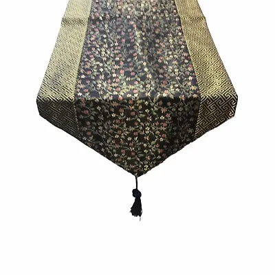 Sealion King Table￼ Runner￼ Decorative Floral Tapestry Tasseled 39” In • $21.90