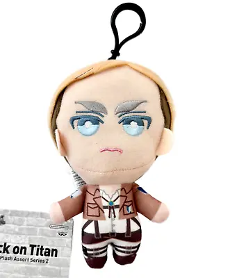 Attack On Titan Erwin Smith Tomonui Plush Doll Keychain Hanger BANDAI NEW NWT • $16.16