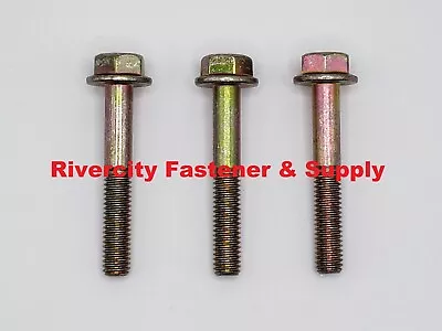 (25) M6-1.0x40 Metric Hex Flange Bolts Grade 10.9 DIN 6921 M6x1.0x40 Screws ZY • $16.88