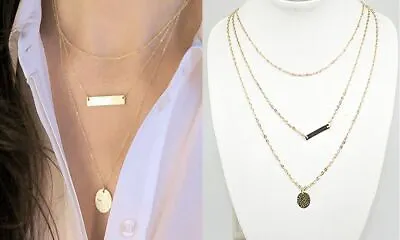 £1.64 • Buy Beautiful Women Pendant Gold Chain Choker Statement Bib Necklace Jewelry Charm