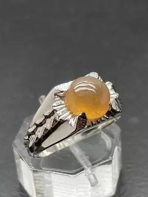 6.48 Ct Canary Yellow Sapphire .925 Sterling Silver Mens Deco Ring Sz 11 7+gram • $85