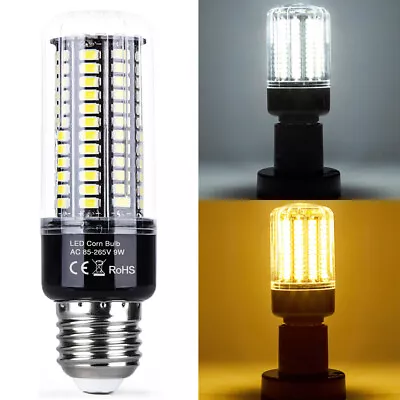 5W-20W Corn Bulbs E27 E14 E12 B22 GU10 LED Light Bulbs SMD5736 Super Bright Lamp • $12.39
