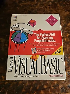 Microsoft Visual Basic Standard Version 3.0 SEALED 1994 Vintage • $162.40