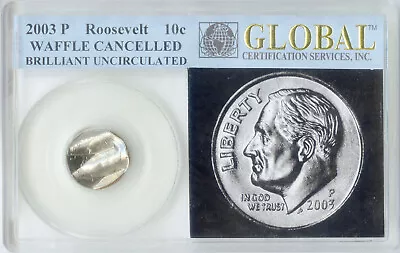 2003 Roosevelt Dime Cancelled Waffled Error Limited Edition Coin - DN099 • $60