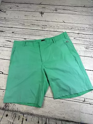 Adidas Golf Shorts Men's Size 40 Green Polyester Golf/Chino Flat Front Shorts • $8