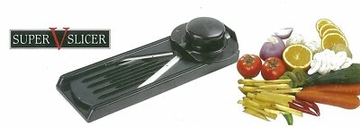 $19.99 • Buy Fruit & Vegetable Super V Slicer Stainless Steel 5 In 1 Multi Purpose Mandolin