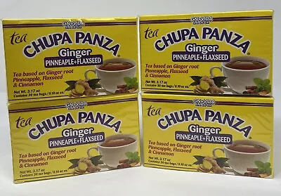 4 BOXES Chupa Panza Detox Ginger Tea 120 Day Supply! Chupa Pansa Jenjibre • $34.95