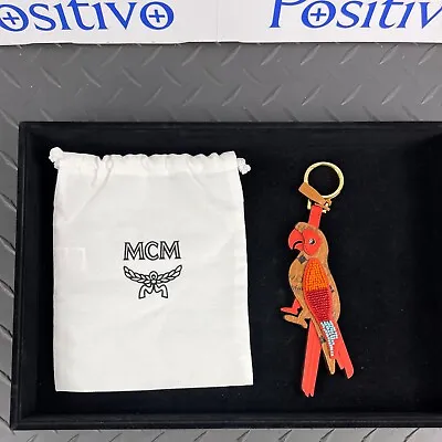 MCM Unisex Zoo 2D Parrot Leather Keychain New • $149