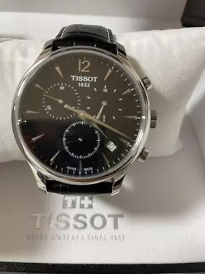 Tissot Tradition Chronograph Date Vintage Men's Watch Used Swiss Made • $210