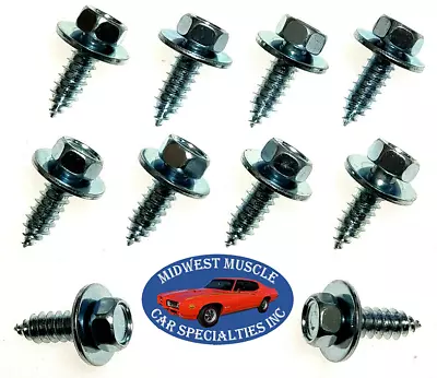 Body Fender Grille Dash Interior #14 X 3/4  Screws Bolts Fits Chrysler 10pcs AG • $11.74