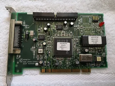 Adaptec Aha-2940/2940ou Scsi Card For PC • £45