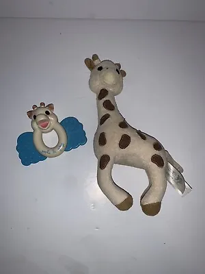 Original Vulli Sophie The Giraffe Baby Teething Toy And 9” Plush • $5.82