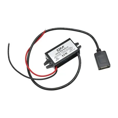 Single Female 1 USB 12V To 5V 3A 15W Car Stepdown Converter Reverse Protection • £3.99