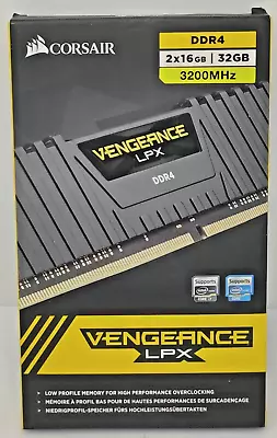 £59.96 • Buy 32GB 2x16GB Corsair CMK32GX4M2E3200C16 Vengeance LPX PC4-25600 DDR4-3200 Ram