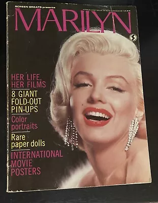 Marilyn Monroe Magazine Screen Greats Life & Films With Posters • $25