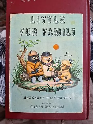 LITTLE FUR FAMILY Margaret Wise Brown 1946 Vintage Childrens Classic Book HCDJ • $50