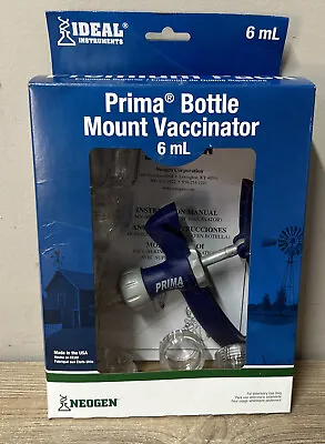 Prima® BMV (Bottle Mount Vaccinator) 6ML Adjustable Dose Syringe Prima Bmv 5ml • $39.99