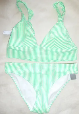 £5 • Buy Green Mix Aerie Bikini Size M/M Top And S/P Bottoms NWT