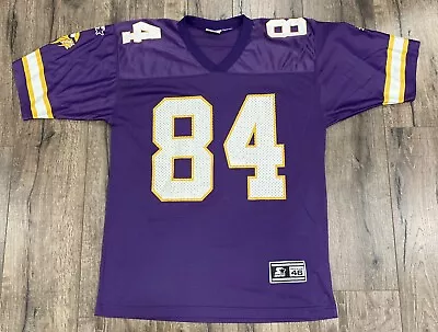 Vintage 90s Minnesota Vikings Randy Moss #84 Purple 46/Medium Jersey NFL • $49.99