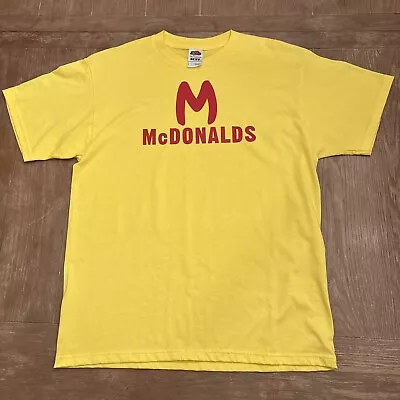 Vintage Y2K McDonald’s Restaurant Yellow T Shirt EUC Size Large • $24.95
