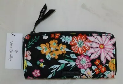 VERA BRADLEY Accordion Wallet - Tangerine Twist - Black & Floral - Exact One NWT • $36.95