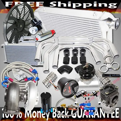 GT45 Turbo 3  Intercooler +Piping+BOV+Oil Cooler Kits Stage III High Performance • $1045