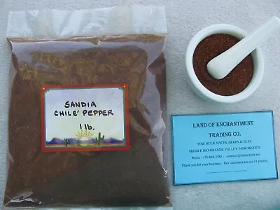 HATCH NEW MEXICO  SANDIA  RED CHILE POWDER   1 LB  Fresh!  USA SELLER  FREE SHIP • $18.99