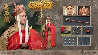 HAOYUTOYS 1/12 H22025 Journey To The West Xuan Zang Monk Action Figure 6inches • $126.95