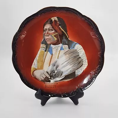 Vtg Ka-Noo-No Syracuse Native American Chief GRANT RICHARDS Reinhart Pic PLATE  • $70