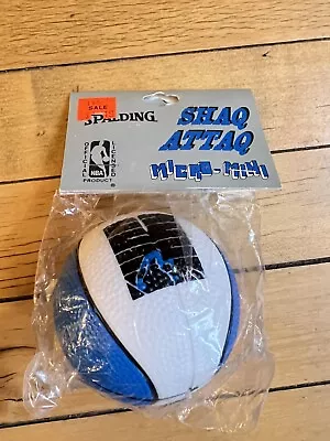 Vintage Shaq Attaq Mini Basketball Spalding Shaquille O’Neal NBA Attack Ball • $99.99