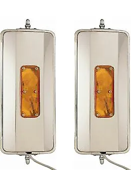 $99.56 • Buy One Pair Of 7  X 16  West Coast Mirrors Heated Lights Truck Mirrors