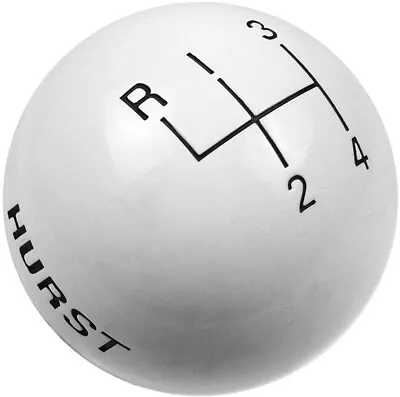 New Hurst Round Ball Shift Knob4-speed Patternwhitemanual1.875  • $59.99