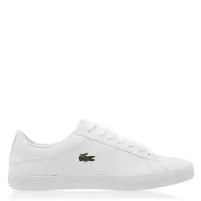 Lacoste Lerond Trainers White Leather Mens • £59.99