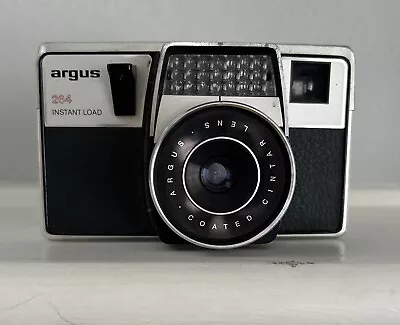 Argus 264 Instant Load & Auto Cube 1966 W/Black Leather Case • $18