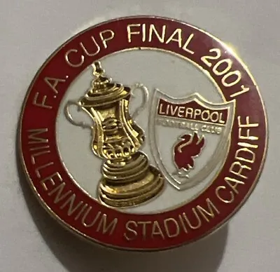 Liverpool FC Pin Badge 2001 FA Cup Final • £7.50