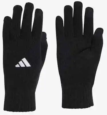 Mens Genuine Adidas Winter Knit Gloves Black Accessories Medium Large • £17.99