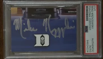 Mike Krzyzewski Duke Basketball Coach Cut Signed Signature PSA DNA COA Autograph • $99.99