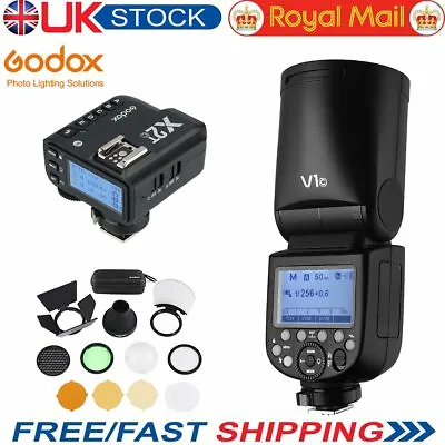 Godox V1-C Round Head Camera Flash X2T-C Trigger AK-R1 Accessories Kit For Canon • £296