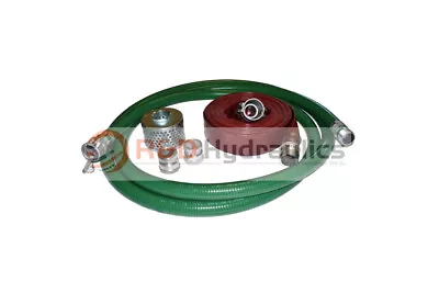 PVC Green Standard Suction Hose | 2  X 20' | Conventional Kit 50’ Red Discharge • $159.75