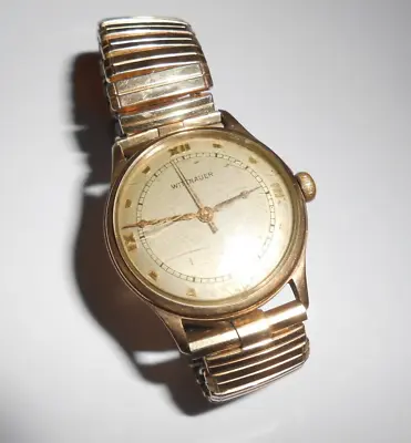 Vintage Witnauer 10k Solid Gold Men's Wrist Watch. • $430