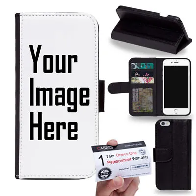 For Motorola Customized Personalized Photo DIY PU Leather Flip Case Cover • $14.49