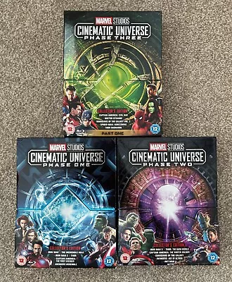 Marvel Cinematic Universe - Blu Ray - Phase 1 + Phase 2 + Phase 3 Part 1 • £45