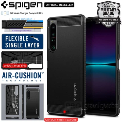 $22.99 • Buy For Sony Xperia 1 IV / Xperia 10 IV Case SPIGEN Rugged Armor Slim Soft TPU Cover