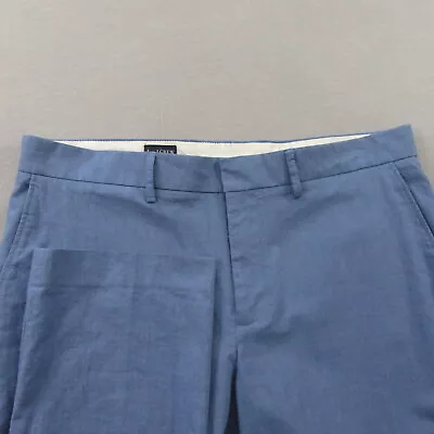 J. Crew Mens Chino Pants Size 34 X 32 Tapered Leg Blue Lightweight • $14.88