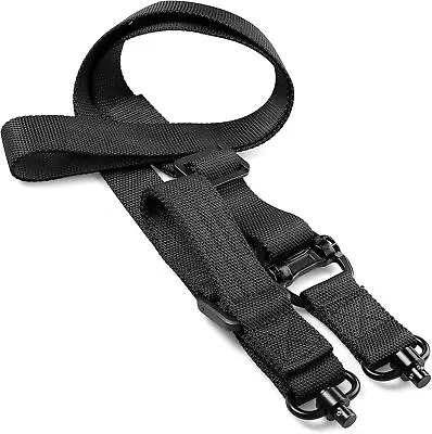 2 Point Sling Quick Adjust Rifle Sling With QD Sling Swivels QD Slings Quick  • £0.01