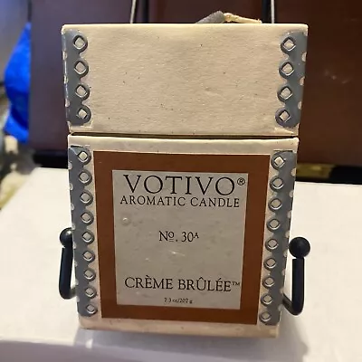 NEW Votivo 6.8oz Aromatic Candle No 30A Crème Brûlée - 7.3 OZ  HTF • $33