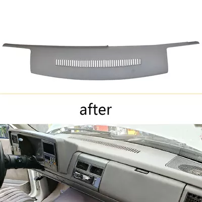 Molded Dash Cover Overlay For 88-1994 Chevrolet GMC Truck C1500 K1500 Light Grey • $59.34