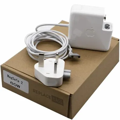 £37.90 • Buy Genuine Apple 60W MagSafe 2 Charger Travel Power Adapter A1435 Original UK Plug